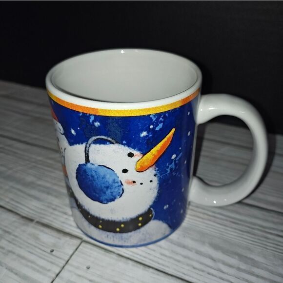 Christmas Holiday Collectible Coffee Tea Mug Snowman Holiday Spirit Graphic - Picture 5 of 10